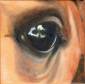 'Individual-eyes', 2017. Oil on canvas, 15 x 15cm. Private collection.